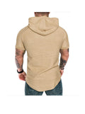 Zachary Short Sleeve Pullover Hoodies