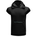 Men's Solid Color Casual Zipper Sports  Hoodie Tank Top