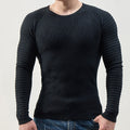 Men's Fashion Casual Crew Neck Raglan Sleeves Sweater
