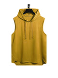 Ryan Drawstring Hooded High Low Hem Tank Top