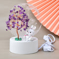 Natural Crystal Small Table Lamp Fortune Tree