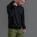 Men's Solid Color Sportswear Casual Thin Button Hooded Sweatshirt