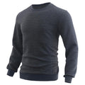 Men's Jacquard Small Check Pullover Sweatershirt