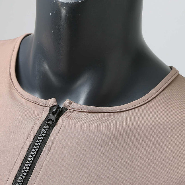 Patrick Zip Cardigan Round Neck Short Sleeve T-Shirt