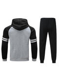 William Color Block Striped Sweater Suit