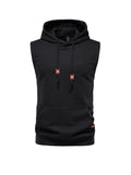 Men's Jacquard Small Check Pullover Hoodie Vest