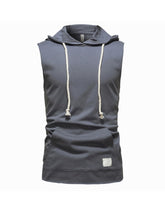 Terry Casual Hoodie Vest