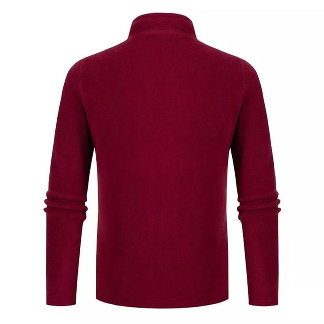 Men's Half Zip Turtleneck Fleece Sweatshirt