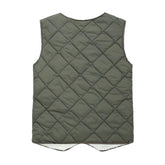 Men's Solid Color Quilted Fleece Lined Lightweight Gilet