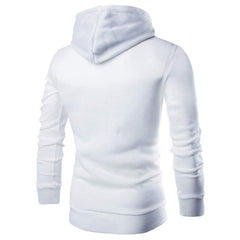 Men's Stand Collar Solid Color Zip Hoodies Sweatshirts