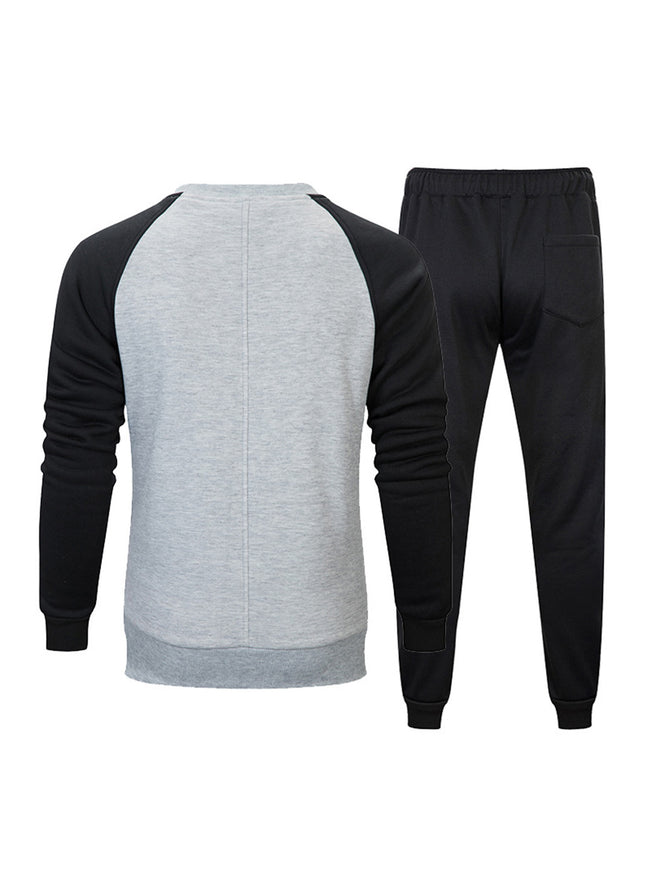 Terry Round Neck Sweater With Elastic Waist Sweatpants