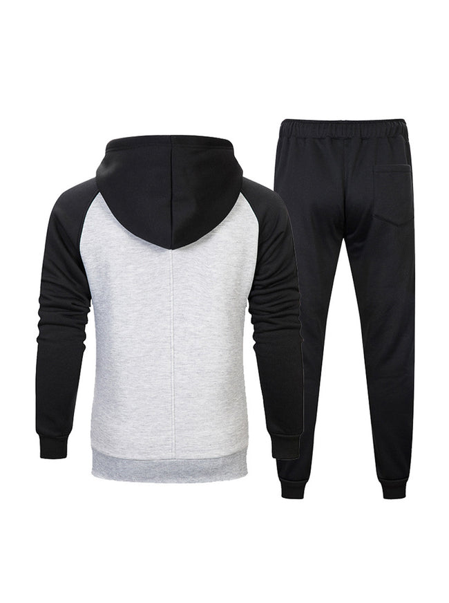 Mark Drawstring Hoodie Sweater With Elastic Waist Sweatpants