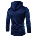Men's Stand Collar Solid Color Zip Hoodies Sweatshirts