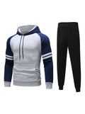 William Color Block Striped Sweater Suit