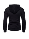 Men's Jacquard Small Check Hoodie Sweatshirt Jacket