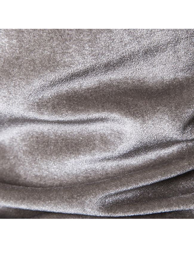 Men's Velvet Solid Color Pullover Hoodie Sweatshirts