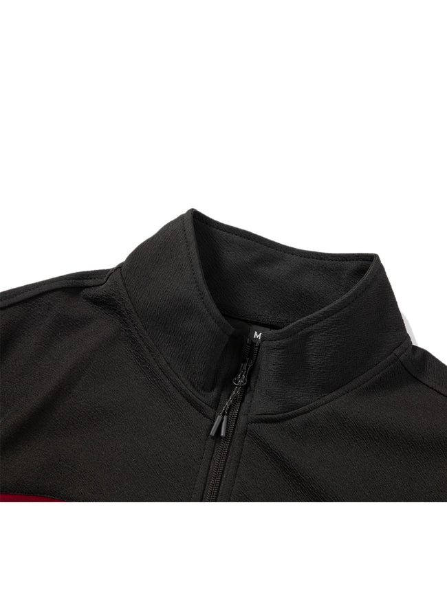 Jackson Stand Collar Sweatshirt With Elastic Waist Sweatpants
