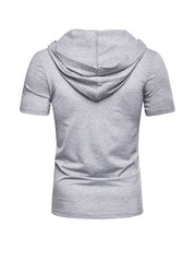 Leo Short Sleeve Pullover Hoodies
