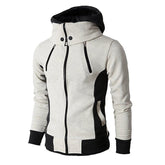 Men's High Collar Two Tone High Collar Windproof Hoodie