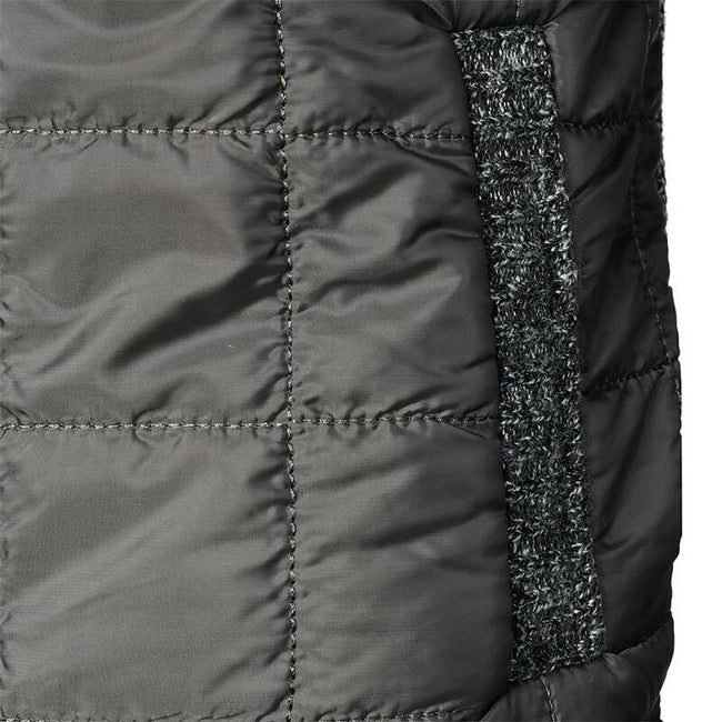 Men's Fleece Padded Patchwork Zipper Hooded Cardigan