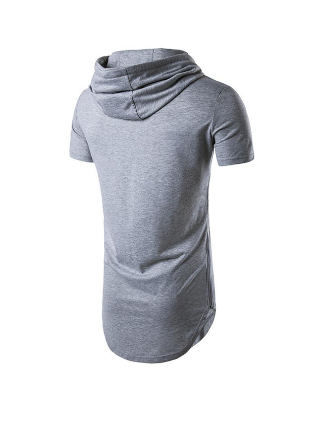 Gilbert Short-sleeved Drawstring Hoodie T-shirt