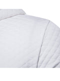 Men's Jacquard Small Check Hoodie Sweatshirt Jacket