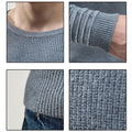 Men's Fashion Casual Crew Neck Raglan Sleeves Sweater