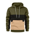 Men's Hoodie Pullover Patchwork Drawstring Sweatshirt Sports & Outdoor Casual Daily Sportswear
