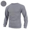 Men's Waffle Solid Color Pullover Long Sleeve Sweatshirt