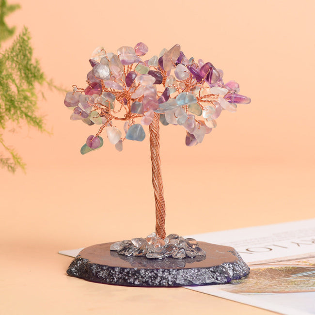 Natural Agate Crystal  Fortune Tree