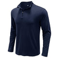 Men's Stand Collar Zip Solid Color Long Sleeve T-Shirt