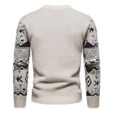 Men's Christmas Jacquard Slim Fit Pullover Sweater