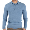 Men's Knitted Solid Color Lapel Sweater