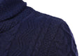 Men's Shawl Collar Cable Casual Slim Fit Long Sleeve Sweater