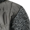 Men's Fleece Padded Patchwork Zipper Hooded Cardigan