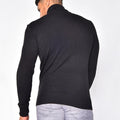 Men's Pullover Turtleneck Solid Color Basic Knit Sweater