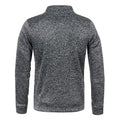 Men's Stand Collar Half Zip Long Sleeve Thin Fleece Sweater