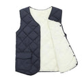 Men's Solid Color Quilted Fleece Lined Lightweight Gilet