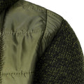 Men's Fleece Padded Patchwork Zipper Hooded Cardigan