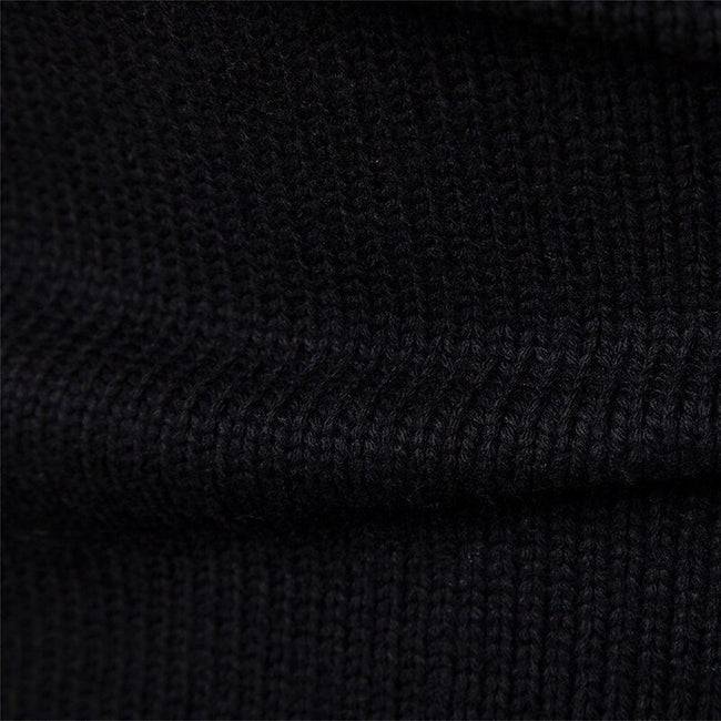 Men's Pullover Turtleneck Cable Basic Knit Sweater