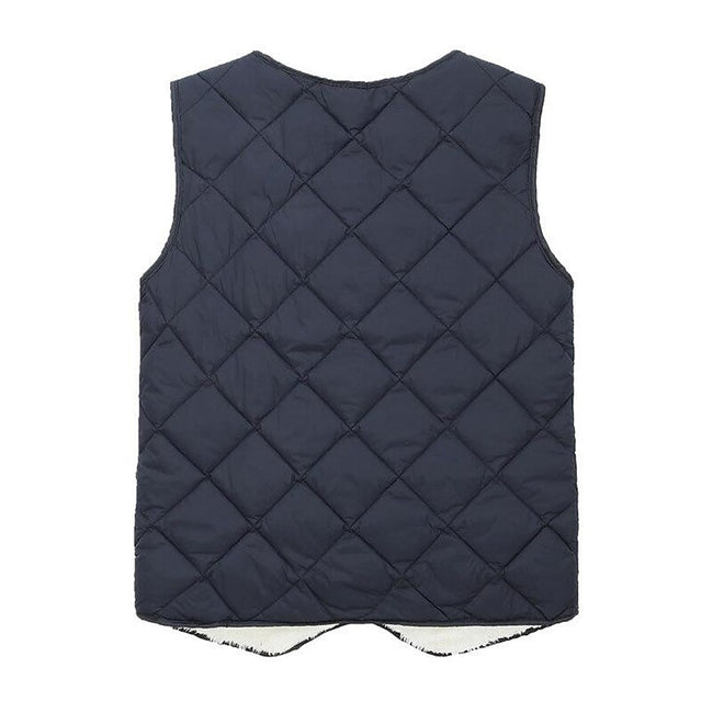 Men's Solid Color Quilted Fleece Lined Lightweight Gilet