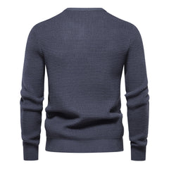 Men's Casual Warm Slightly Stretch Crew Neck Pullover Sweater