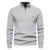 Men's Mock Neck Pullover Quarter Zipper Sweater