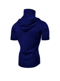Men's Short Sleeve Hoodies T-shirt