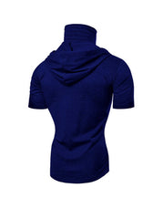 Men's Short Sleeve Hoodies T-shirt