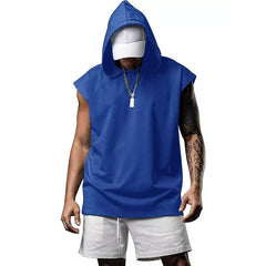James Fitness Pullover Sports Hooded Vest Tank Top