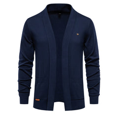 Men's Casual Vintage Style V Neck Open Front Cardigan