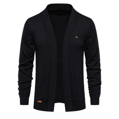 Men's Casual Vintage Style V Neck Open Front Cardigan