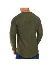 Men's Crew Neck Long Sleeve And Short Sleeve T-shirt