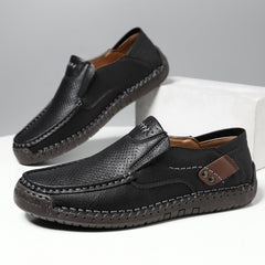 Mitchell Shoes Men's Handmade Cutout Loafers